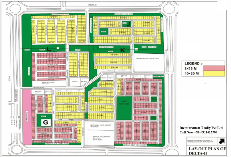Layout of Sector Delta-2 Greater Noida