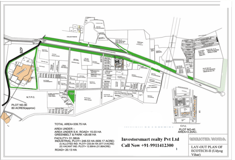Layout of Ecotech-III Greater Noida Map