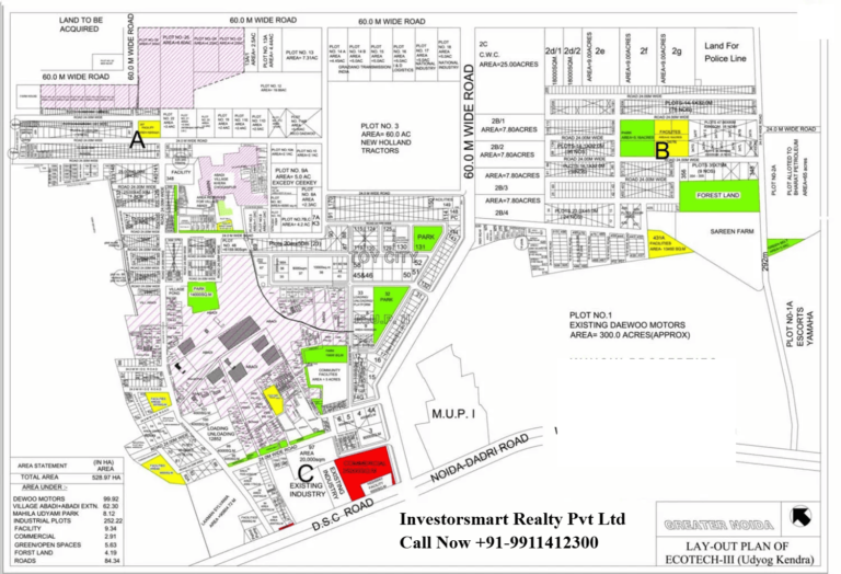 Layout plan of Ecotech 3 Greater Noida