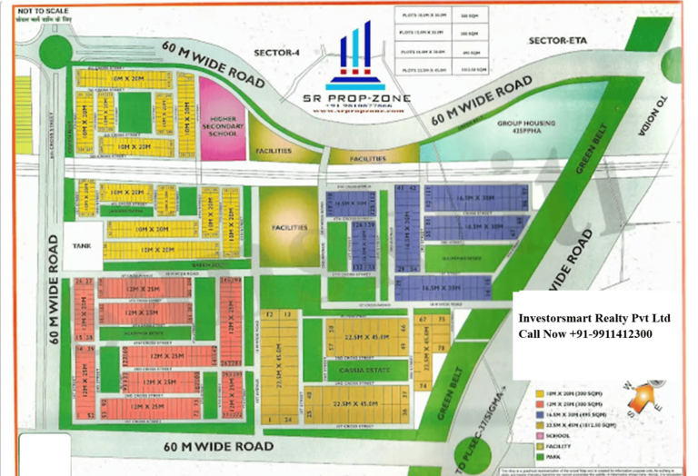 Layout of Sector Eta-1 Greater Noida