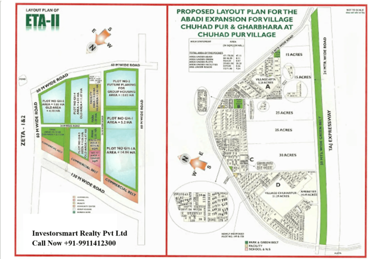 Layout of Sector Eta-2 Greater Noida