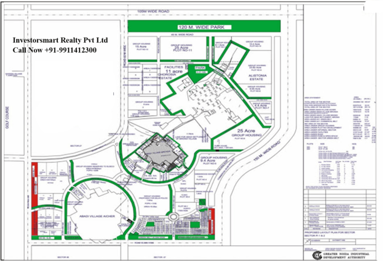 Layout Plan of Golf Course, Greater Noida