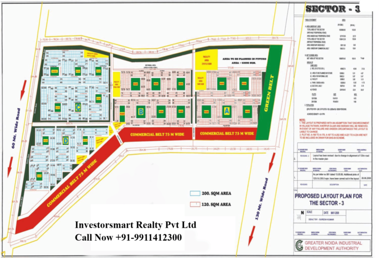 Layout Plan of Industrial Greater Noida