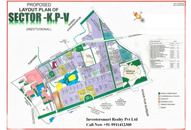 Layout Plan of Knowledge park 5, Greater Noida