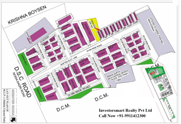 Layout Plan of M.U.P.I Greater Noida Full Map