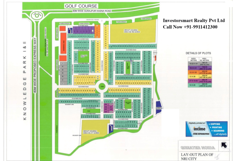 Layout Plan of NRI City Greater Noida