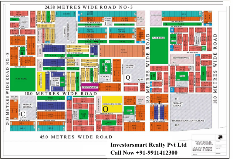 Sector 12 noida hd map