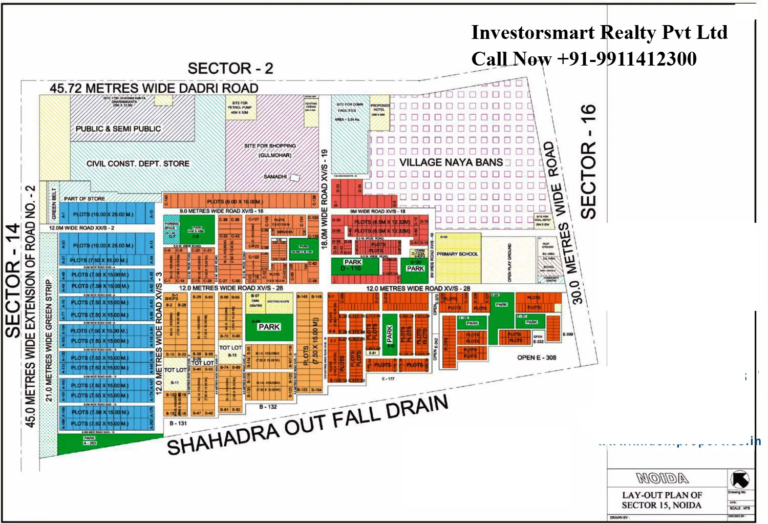 Sector-15 Noida HD Map
