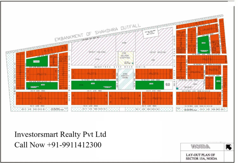 Sector 15A noida HD Map
