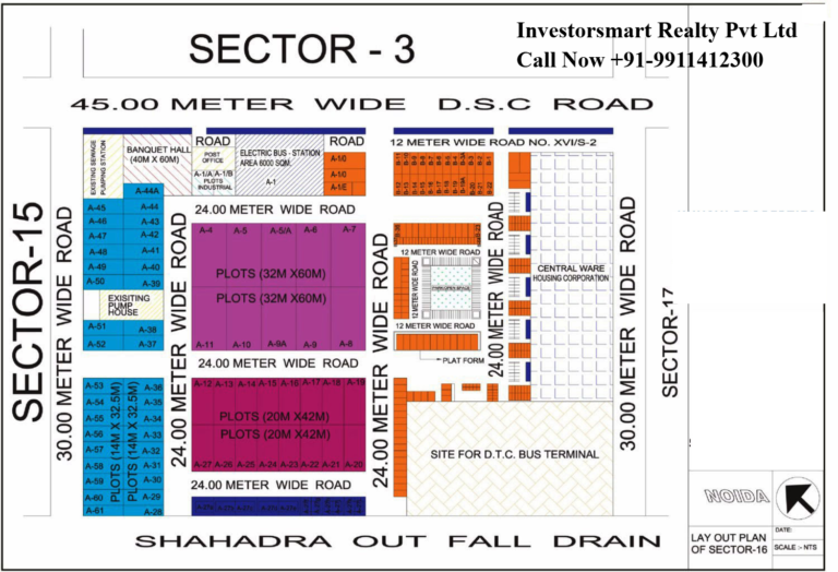 Sector-16 Noida HD Map