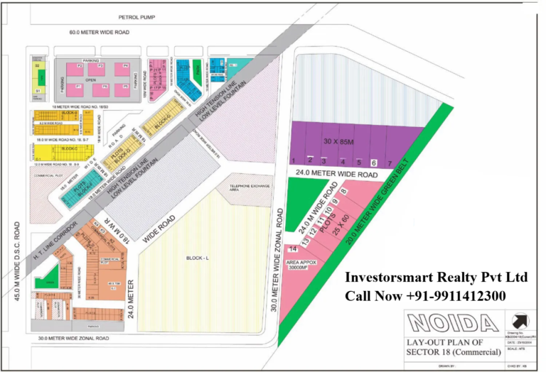 Noida Sector 18 Commercial HD Map