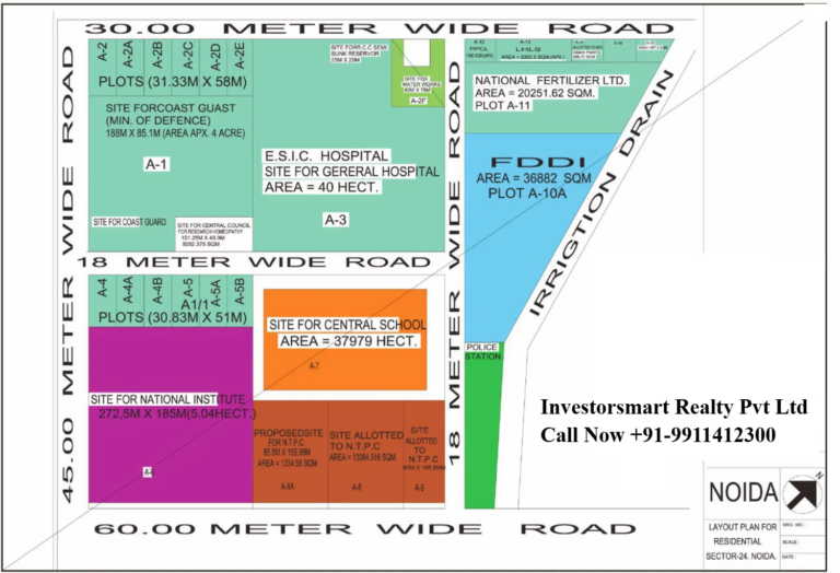 Sector 24 Noida Full HD Map