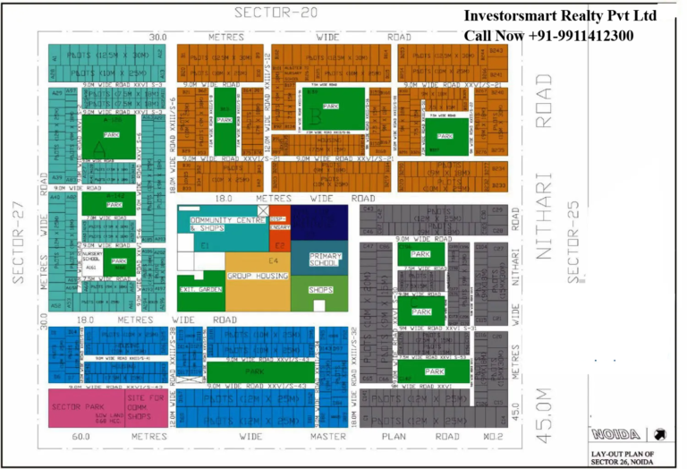 Sector 26 Noida Full HD Map