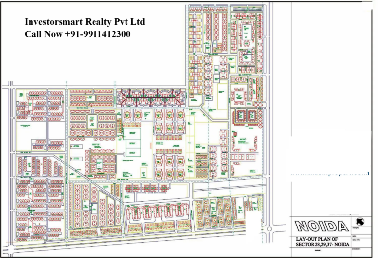 Layout Sector 28,29,37 noida HD Map