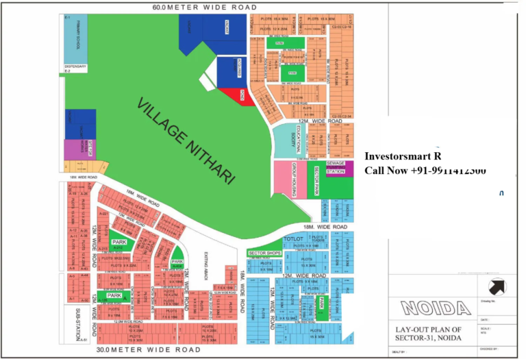 Layout Sector 31 noida HD Map
