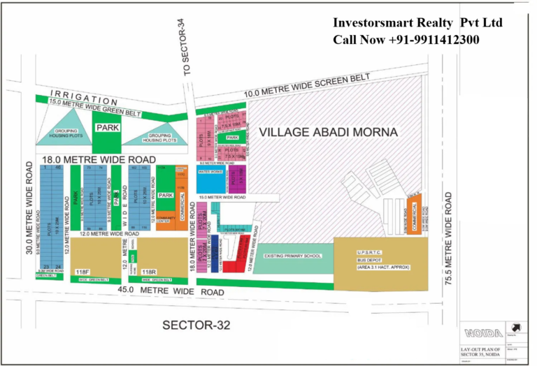 Layout Sector 36 noida HD Map