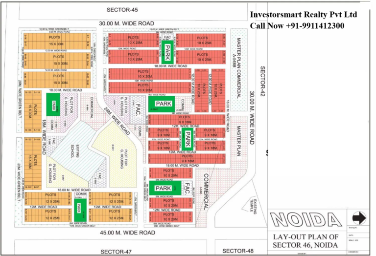 Sector 46 Noida Full HD Map