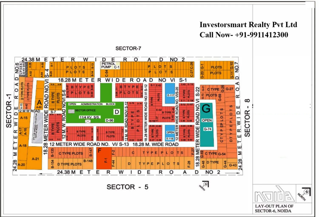 Sector 6 Noida HD Map