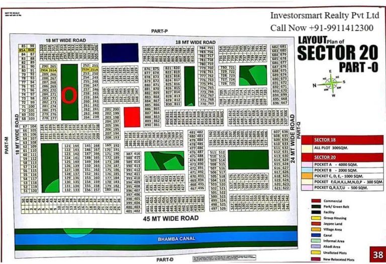 Full HD Map Of Sector-20, Part-O, Yamuna Expressway