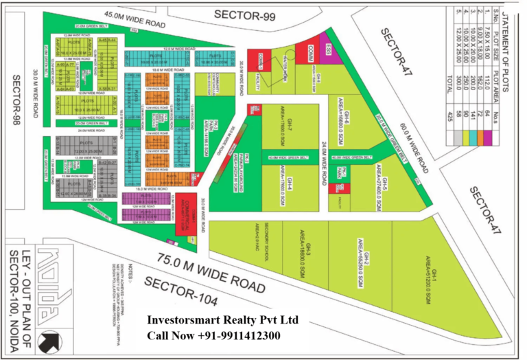 Sector 100 Noida HD Map