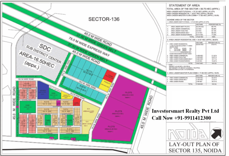 Sector 135 Noida HD Map