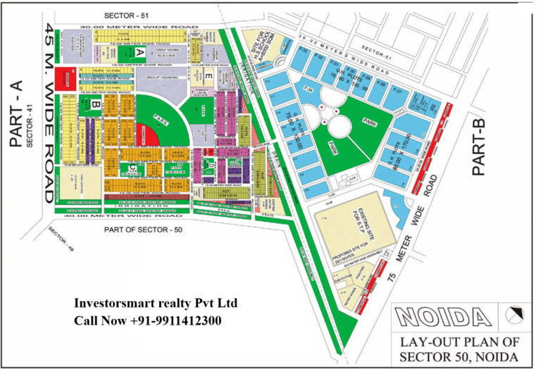 Sector 50 Noida Full HD Map