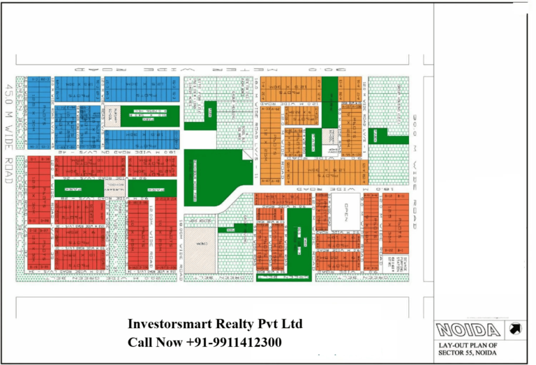 Sector 55 Noida Full HD Map