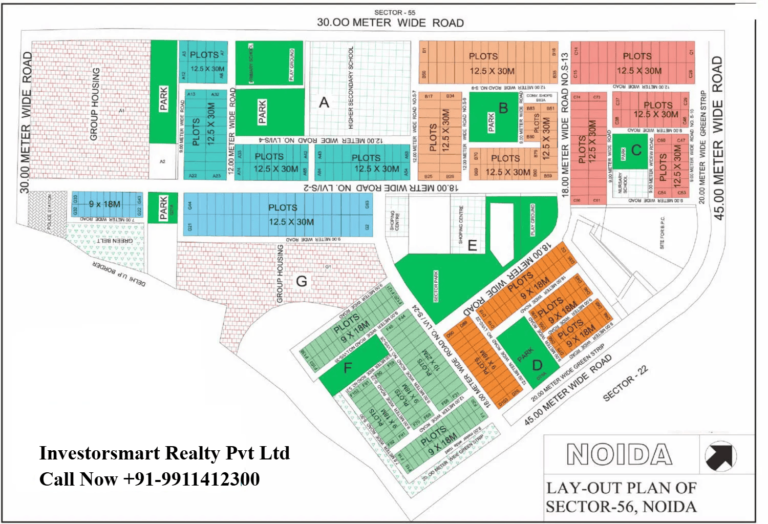 Sector 56 Noida Full HD Map
