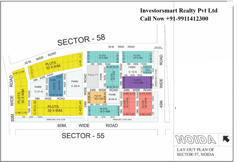 Sector 57 Noida Full HD Map
