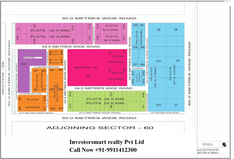 Sector 59 Noida Full HD Map