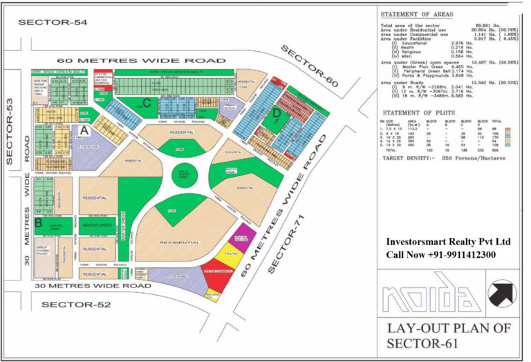 Sector 61 Noida Full HD Map