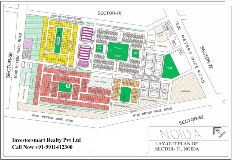 Sector 71 Noida Full HD Map