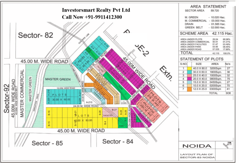 Sector 83 Noida Full HD Map