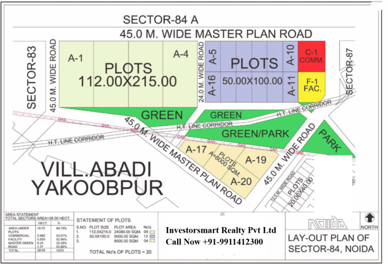 Sector 84 Noida Full HD Map