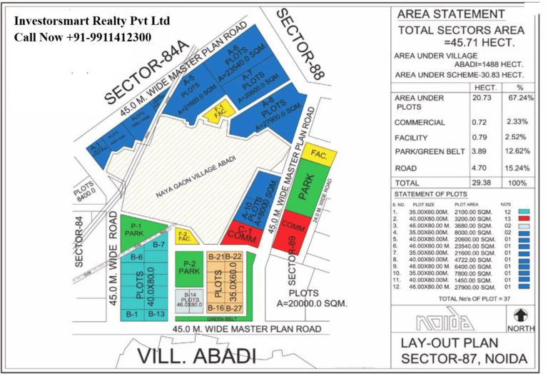 Sector 87 Noida Full HD Map