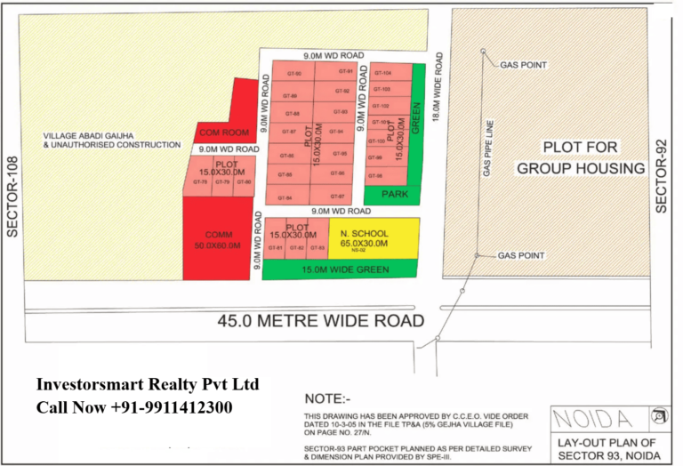 Sector 93 Noida Full HD Map