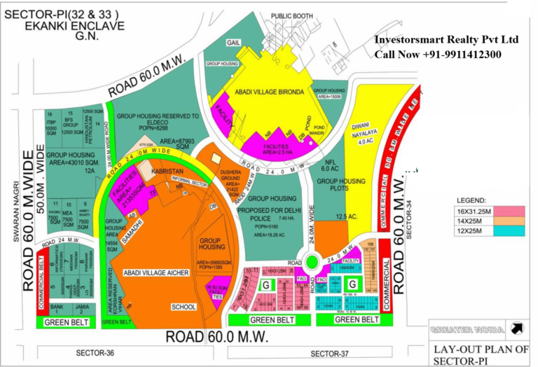 Layout Sector P1, Greater Noida
