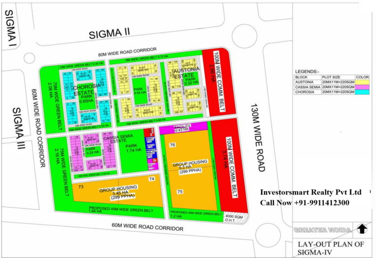 Layout plan of Sigma 4 Greater Noida