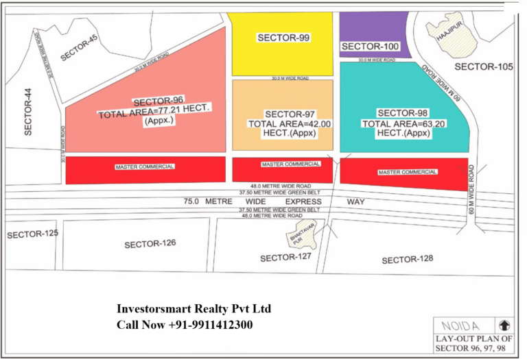 Sector 96-97-98 Noida Full HD Map